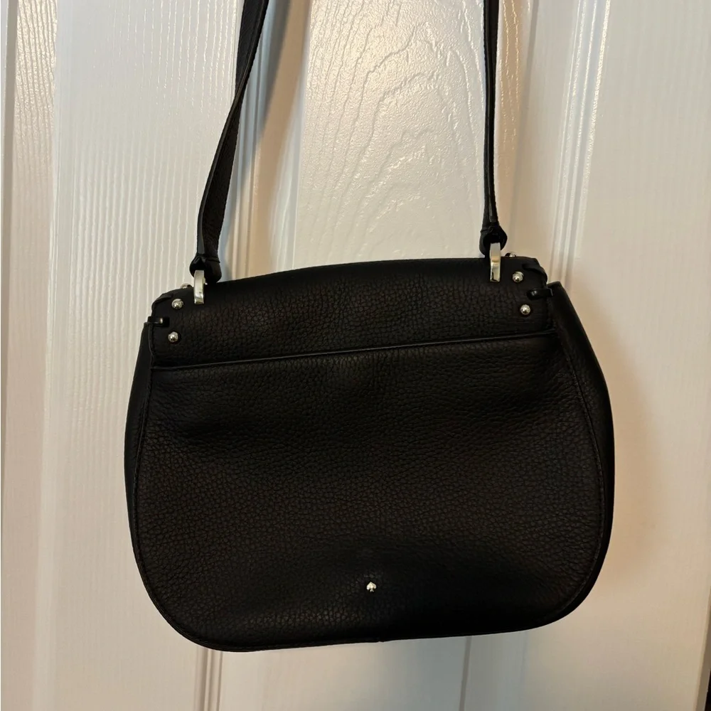 kate spade Madison Daniels drive embellished black leather crossbody